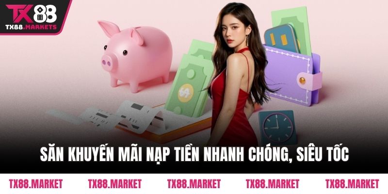 Săn khuyến mãi nạp tiền nhanh chóng, siêu tốc