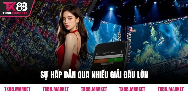 Sự hấp dẫn qua nhiều giải đấu lớn